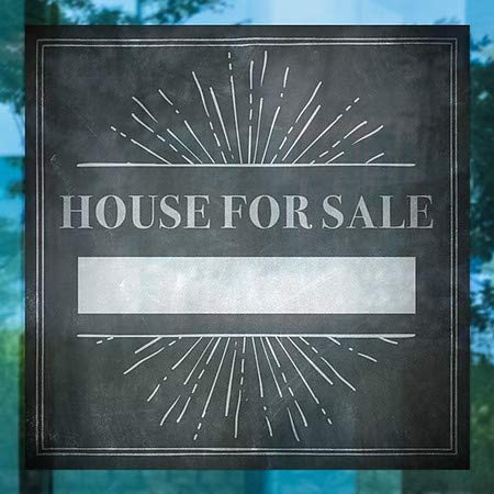 CGsignLab | Kuća na prodaju - prozori Burst Cling Cling | 8 x8