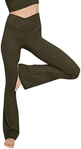 Jinf Flare joga pant, žene elastične hlače vježbaju na tamkama od plamena, fitness sportski