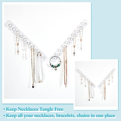 10 kom akril ogrlica WHORADER ogrlica vješalica akrilni zidni nakit Organizovanje nakita Viseći