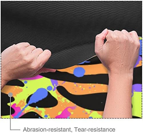 Šarena neonska mješavina životinja Eco Friendly yoga Mat 6mm dizajn Print neklizajuća Vježba & podloga