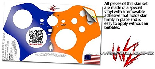 Ripped boje plava narandžasta-WraptorSkinz naljepnica stil vinil kože kompatibilan sa XBOX 360 bežičnim