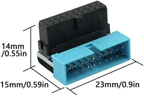 ZRM& E 90 stepen USB 3.0 20pin muški i ženski produžni Adapter za matičnu ploču matičnu ploču B