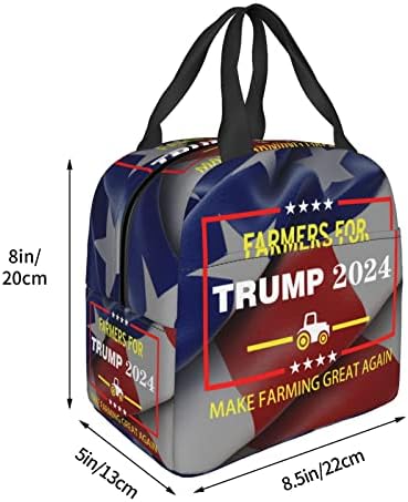 SWPwab Poljoprivrednici za 2024 Trump za prenosivu foliju za višekratnu upotrebu za zadelirana bento vreća za