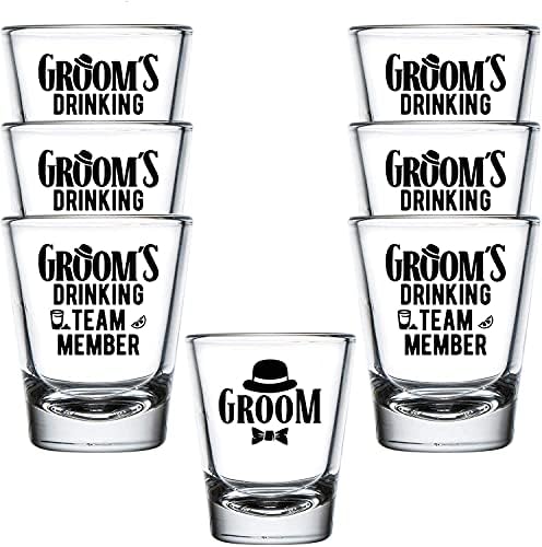 shop4ever Groom Fedora i Groom's drinking Team član čokanjima ~ momačka zabava usluge ~