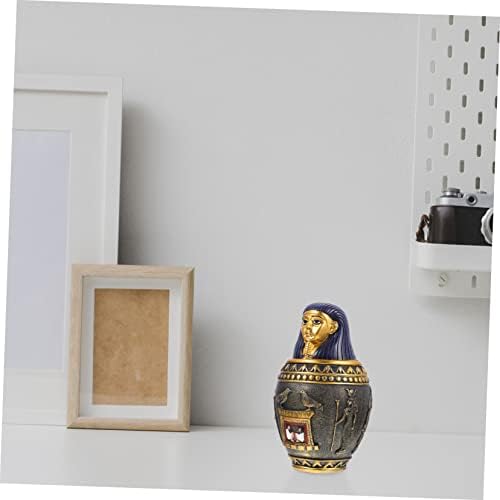 Homoyoyo Caneip Jar Vintage Nakit Kućni dodaci Egipatska statua Ankh osnovna figurica Air-divna posuda