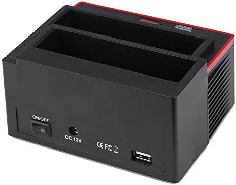 Qiilu HDD kućišta hard disk Dock crne i crvene Dual Bay 2.5 3.5 Sata IDE HDD kućišta priključna stanica USB2.