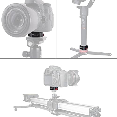 FOTOKONIC CLAW Stezaljka za montiranje fotoaparata za glavu s stative, QR adapter ploče sa univerzalnim