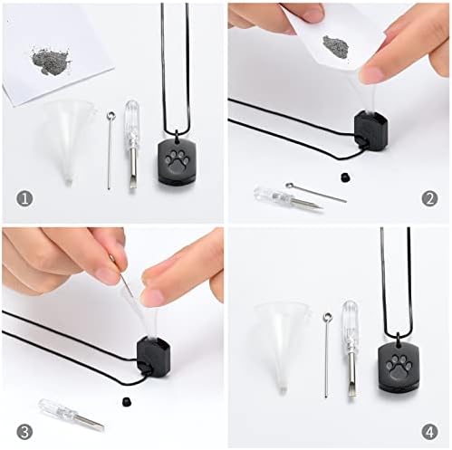 Minicremation 3kom nakit za kućne ljubimce za kremaciju šapa Print urna ogrlica za pepeo za privjesak za urnu