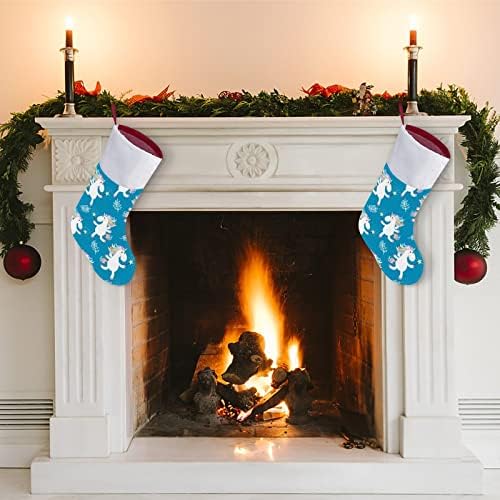 Slatka jednoroga personalizirana božićna čarapa Početna Xmas Tree Kamin Viseći ukrasi
