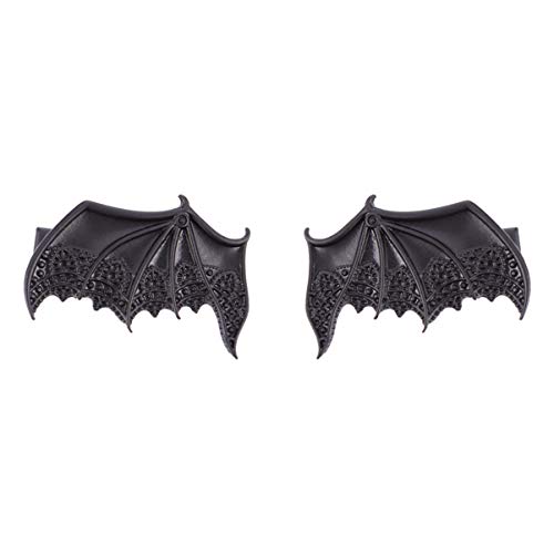 Frcolor 2pcs Gothic Clip Clip Metal Bat Wings kosa Barrettes Vintage Halloween Klip za kosu
