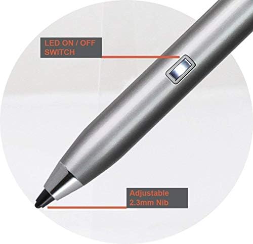 Bronel Black Mini Fine Fine Point Digital Active Stylus olovka Kompatibilan je s ASUS Chromebook Flip