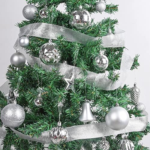 Božić Tree dekoracije ukrasi Set: Shatterproof Božić ukrasi kugle za Božić Tree Decor miješanih Božić ukrasi