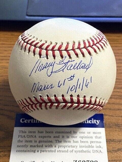 Tracy stollard potpisao je autogramiranog OML bejzbola! Red Sox, Mets! Maris! PSA! - AUTOGREMENA