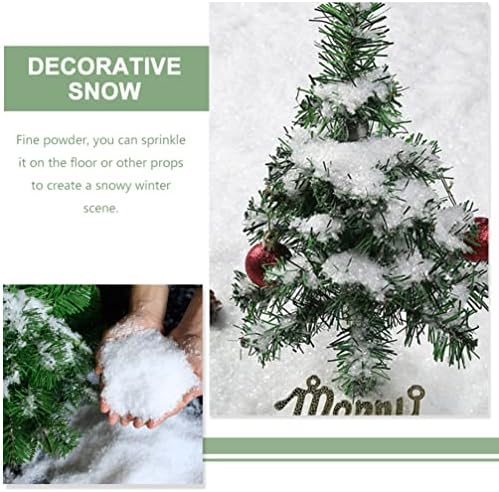 ABOOFAN 1 Set Božić umjetni snijeg u prahu suhe plastike pahulje za Božić Party Home Decor Božić