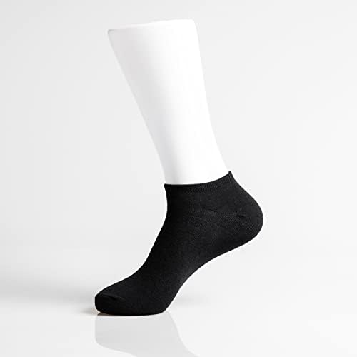 Pamučne čarape za pamučne pamučne čarape prozračne čarape za muškarce 10 pari crno Zoreline