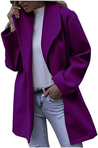Prdecexlu Extra dugačak Halloween Radna kaznena jakna Žene s dugim rukavima Slim Fit Solid Rever Blazer