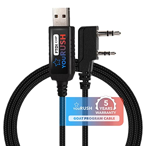 TAUSH CHIRP PREMIUM FTDI USB programski kabel 1m Crni kompatibilan sa baofeng Ham Radio UV-5R